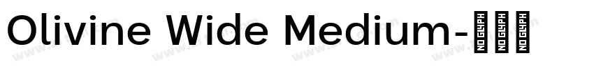 Olivine Wide Medium字体转换